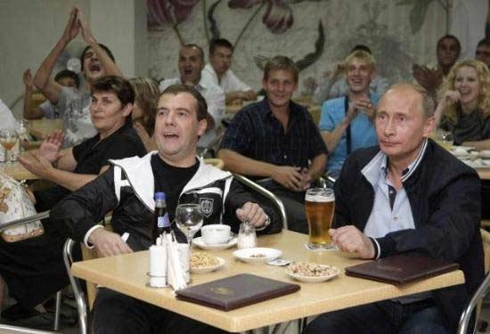 Rus liderlerin maç keyfi - Resim 5