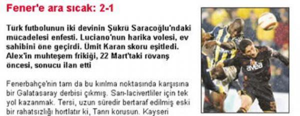 Tarihe  damga vuran derbi Manşetleri - Resim 3