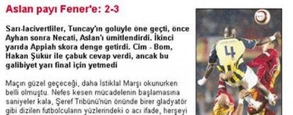 Tarihe  damga vuran derbi Manşetleri - Resim 4