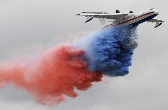 Rus pilotlar şov yaptı