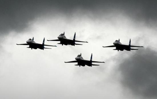 Rus pilotlar şov yaptı