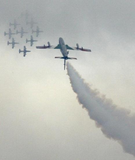 Rus pilotlar şov yaptı