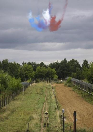 Rus pilotlar şov yaptı
