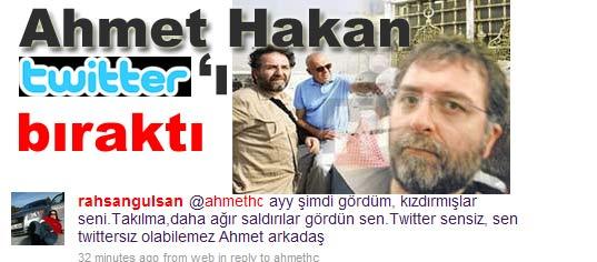 Ahmet Hakan Twitter'ı bıraktı