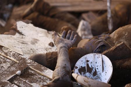 Haiti'de açık hava mezarlığı