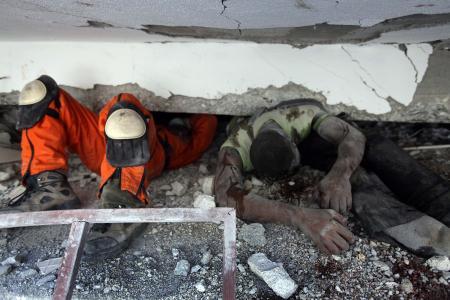 Haiti'de açık hava mezarlığı