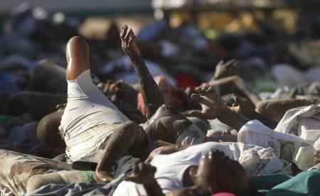 Haiti'de açık hava mezarlığı