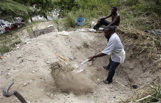 Haiti'de açık hava mezarlığı