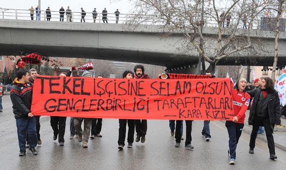 İşçilerden Ankara'da büyük miting - Resim 9