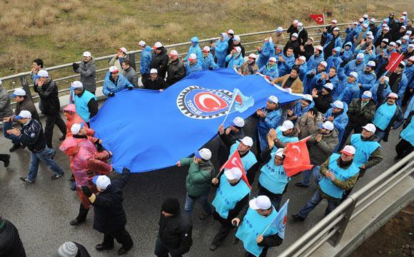 İşçilerden Ankara'da büyük miting - Resim 8