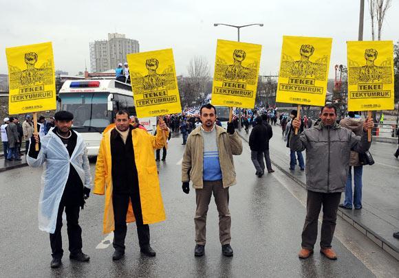 İşçilerden Ankara'da büyük miting - Resim 3