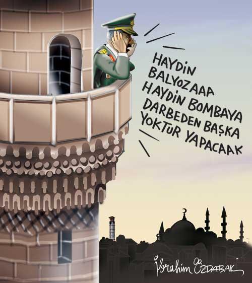 Karikatürlerle darbe planları