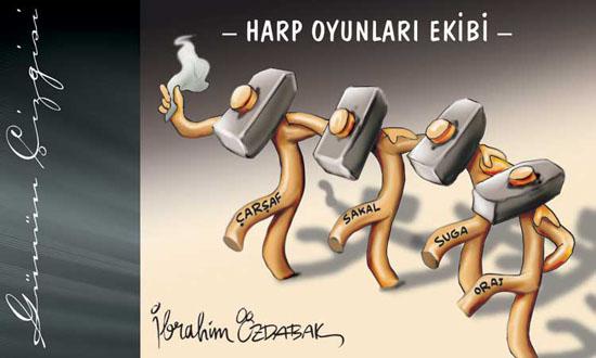 Karikatürlerle darbe planları