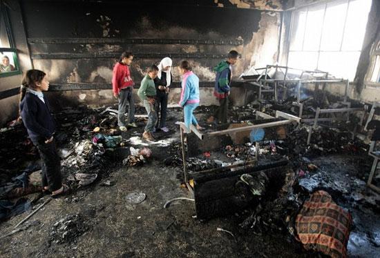 Gazze'de bir okul  - Resim 19