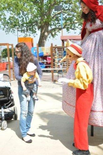 Selin Toktay çocuklarıyla 