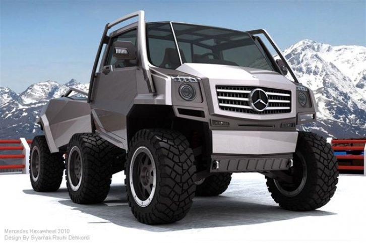 Böcek otomobil Mercedes Hexawheel - Resim 1