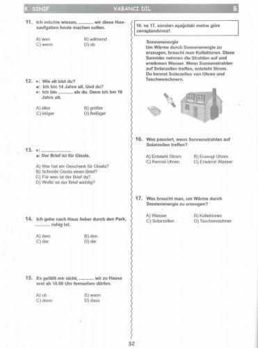 İşte SBS soruları