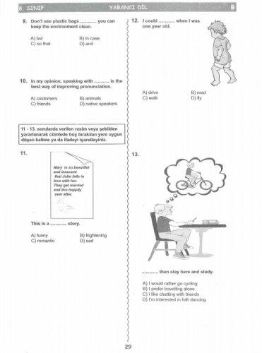 İşte SBS soruları