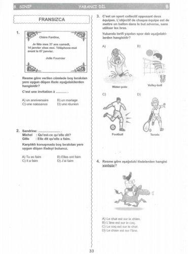 İşte SBS soruları