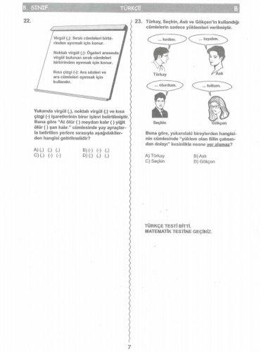 İşte SBS soruları