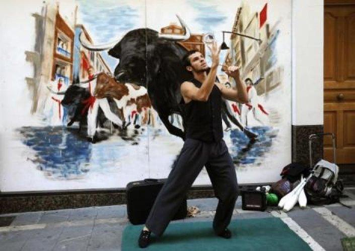 İspanya'da San Fermin Festivali Çılgın Görüntüler - Resim 125
