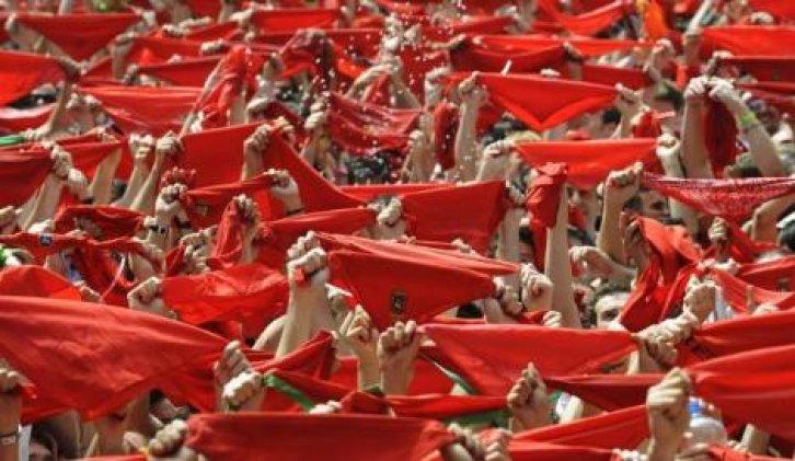 İspanya'da San Fermin Festivali Çılgın Görüntüler - Resim 161