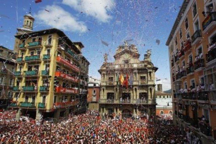 İspanya'da San Fermin Festivali Çılgın Görüntüler - Resim 122