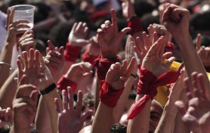 İspanya'da San Fermin Festivali Çılgın Görüntüler - Resim 107
