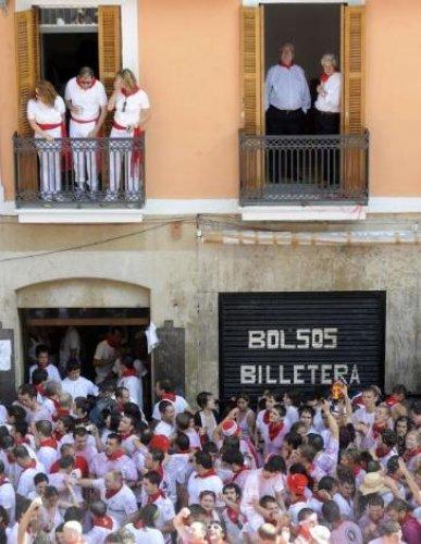 İspanya'da San Fermin Festivali Çılgın Görüntüler - Resim 133