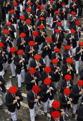 İspanya'da San Fermin Festivali Çılgın Görüntüler - Resim 173