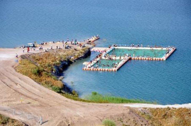 Adıyaman’da ‘Fırat Beach’ keyfi
