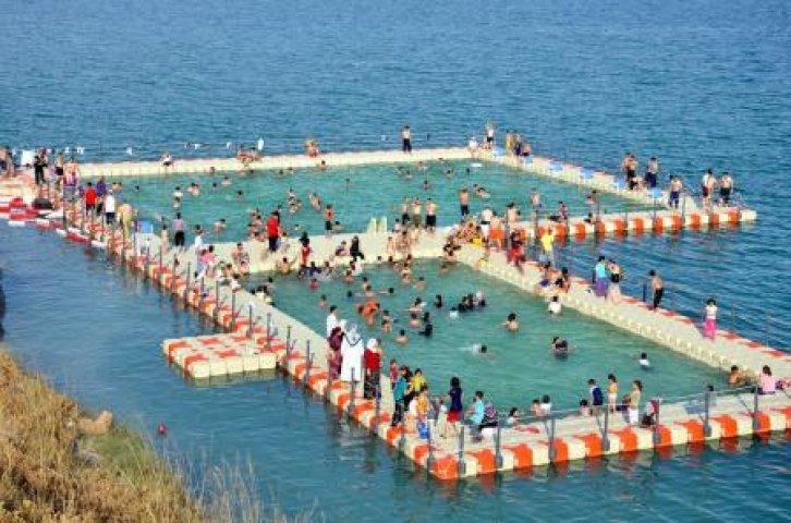 Adıyaman’da ‘Fırat Beach’ keyfi