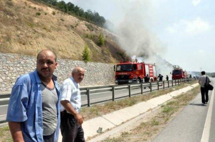 Sigara izmariti otoyolu kapattı - Resim 9