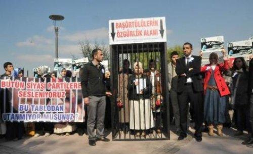 Ankara'da başörtüsü eylemi - Resim 2
