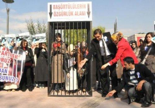 Ankara'da başörtüsü eylemi - Resim 5