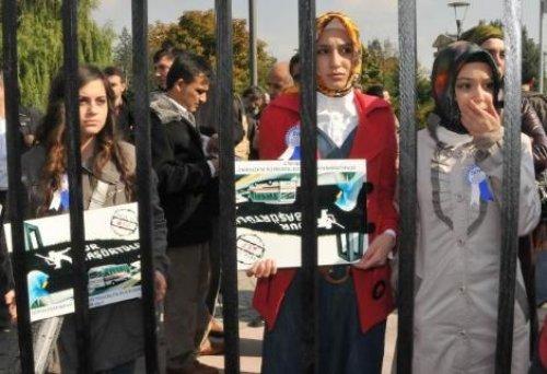 Ankara'da başörtüsü eylemi - Resim 1