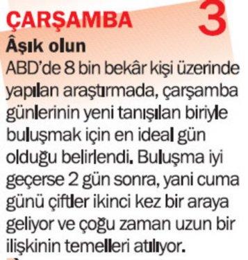 Hangi gün ne yapılmalı