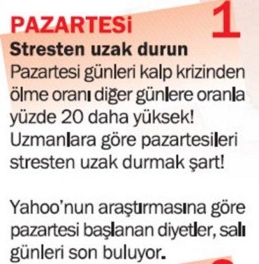 Hangi gün ne yapılmalı