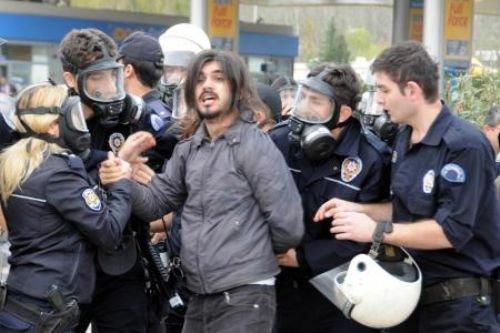 Başbakan protestosuna polis engeli  - Resim 13