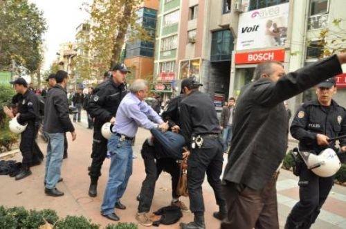 Başbakan protestosuna polis engeli  - Resim 24