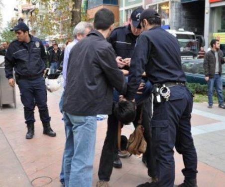 Başbakan protestosuna polis engeli  - Resim 21