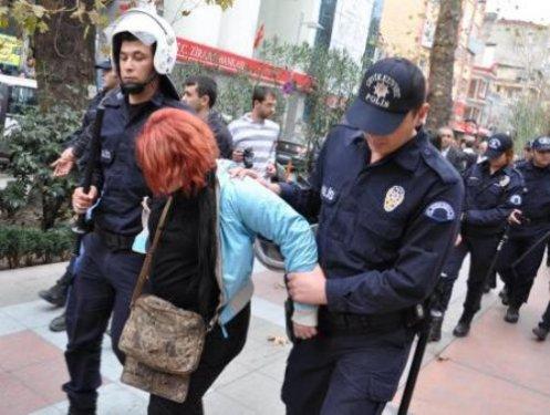 Başbakan protestosuna polis engeli  - Resim 18