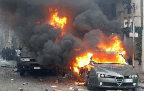 İtalya öğrenci protestosu - Resim 22