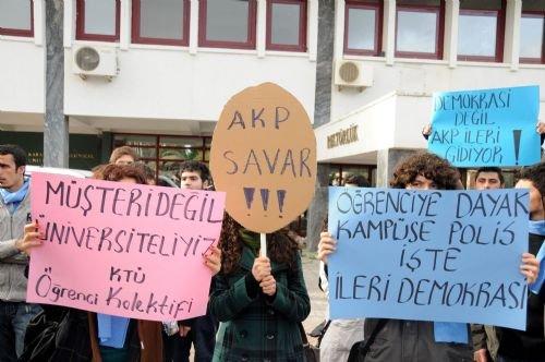 KTÜ'lü öğrencilerden protesto - Resim 9