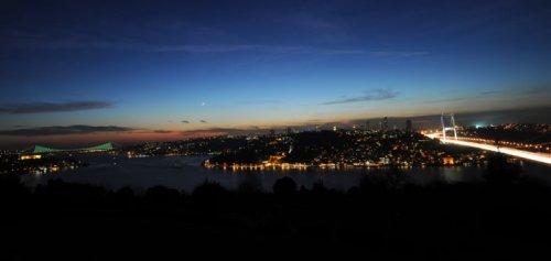 İstanbul'da günbatımı ve gece - Resim 25