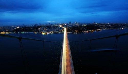 İstanbul'da günbatımı ve gece - Resim 2
