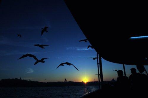İstanbul'da günbatımı ve gece - Resim 47