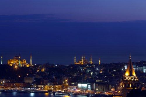 İstanbul'da günbatımı ve gece - Resim 41