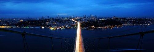 İstanbul'da günbatımı ve gece - Resim 1