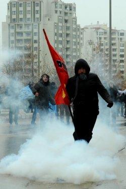 YÖK önündeki öğrencilere tazyikli su  - Resim 10